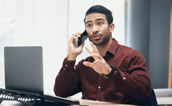 Phone Call Conversation Business Man Talking Chat Consulting Ecommerce Contact — Stock Photo, Image