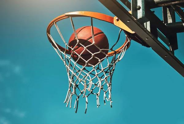Basketball Goal Target Basket Sports Match Training Outdoor Athletic Court — Stock Photo, Image