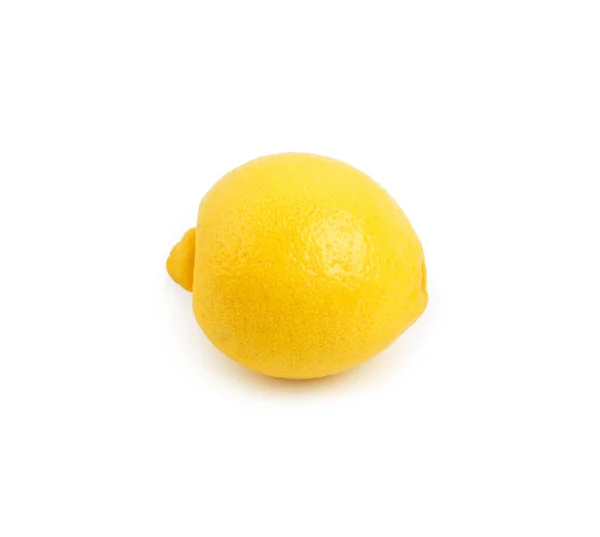 正気の沙汰じゃない 白で隔離されたレモンのスタジオショット — ストック写真