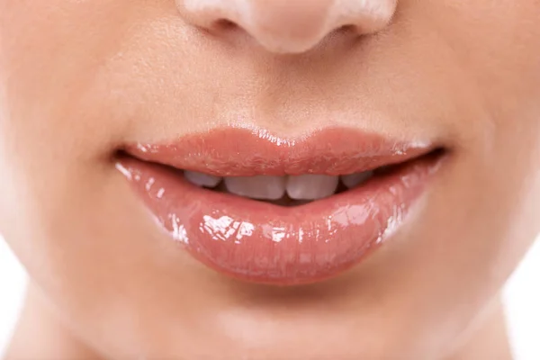 Mükemmel Bir Gülümseme Bir Kadının Ağzı Dişleri — Stok fotoğraf