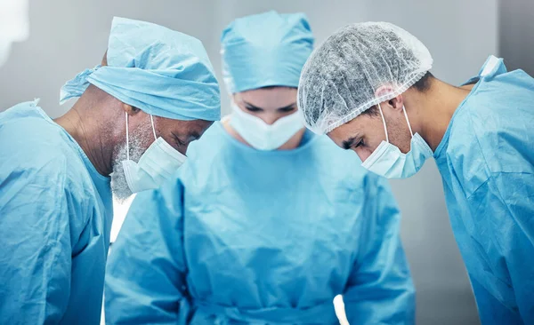 Médecine Travail Équipe Chirurgie Avec Des Médecins Hôpital Pour Urgence — Photo