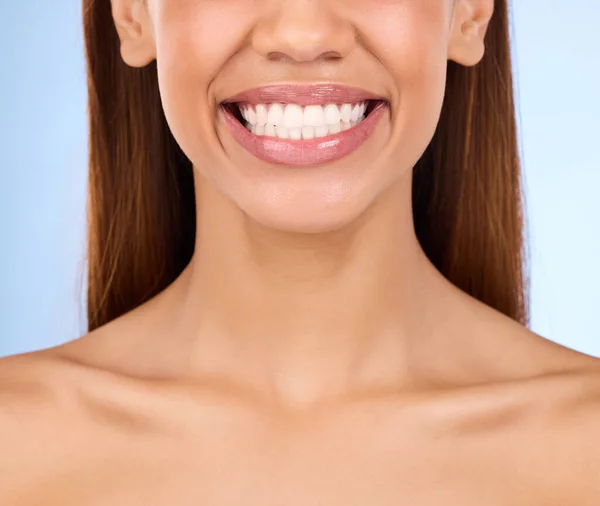 Dentale Denti Sorriso Donna Studio Bellezza Pulizia Cura Igiene Orale — Foto Stock