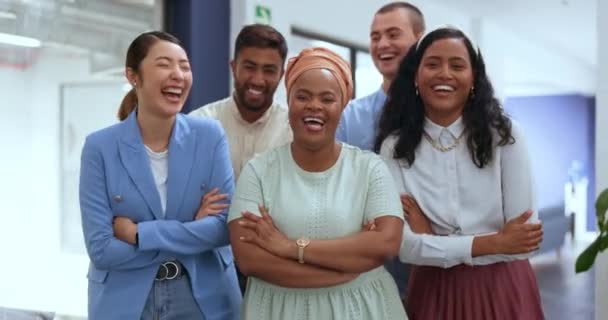 다양성 팀팔은 사무실에서의 리더십 프로젝트를 팀워크 재미있는 직원들 단결하고 행복하게 — 비디오