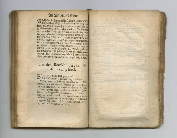 Journal Antique Vieux Livre Médical Avec Ses Pages Exposées — Photo