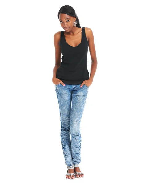 Schoonheid Mode Make Met Portret Van Zwarte Vrouw Mockup Voor — Stockfoto