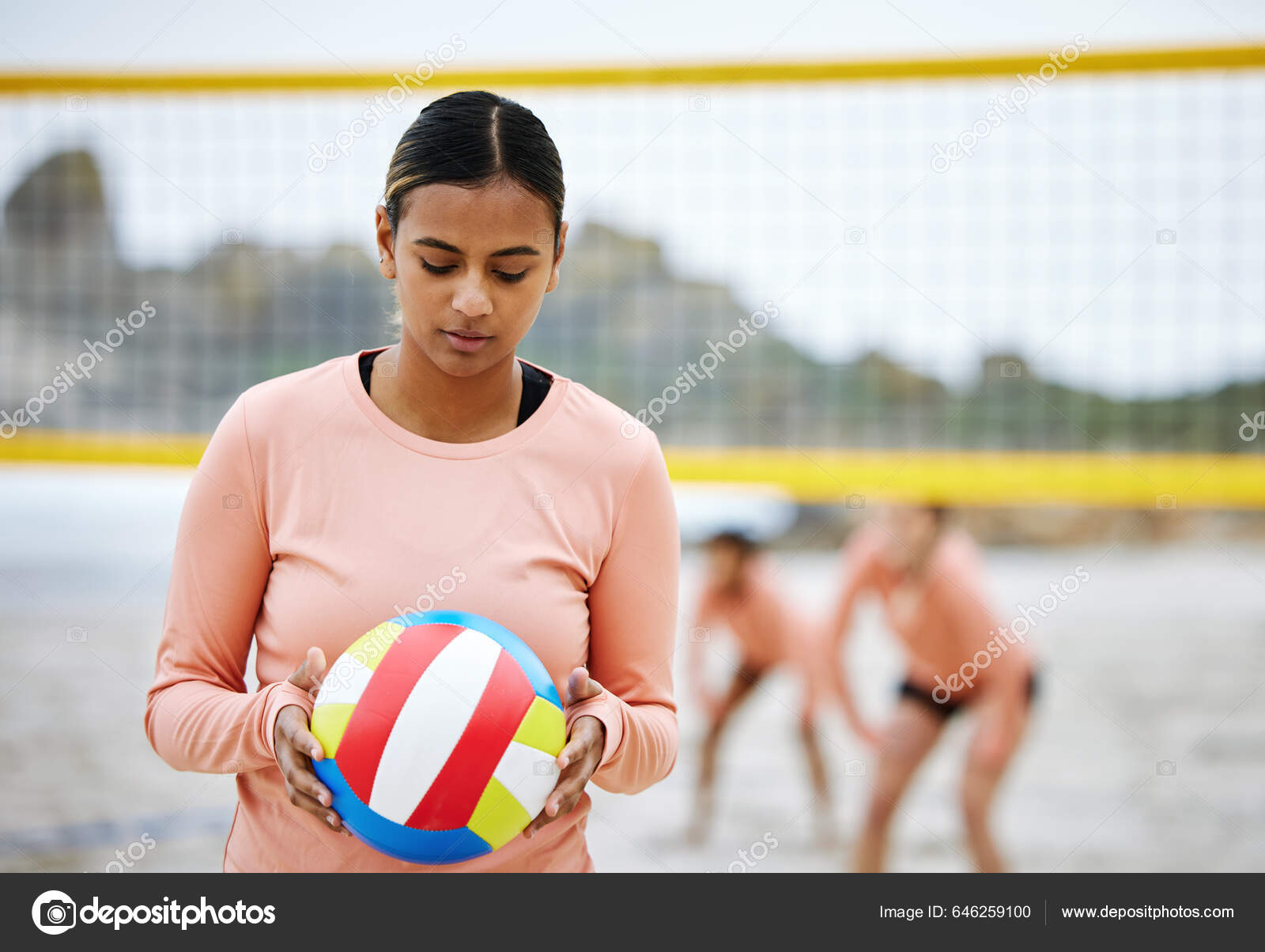 Beach Volleyball Focus Sports Girl