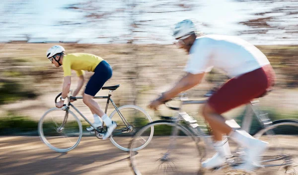 Αγώνας Ποδηλασία Και Γρήγορα Τους Άνδρες Στο Πάρκο Για Την — Φωτογραφία Αρχείου