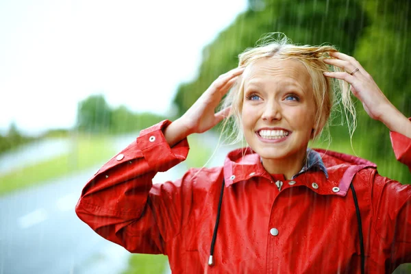 Κάποιοι Άνθρωποι Νιώθουν Βροχή Άλλοι Απλά Υγραίνονται — Φωτογραφία Αρχείου