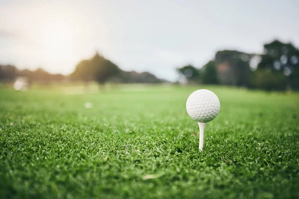 Spor Golf Topu Golf Sahası Kulüpte Maç Turnuva Antrenman Için — Stok fotoğraf