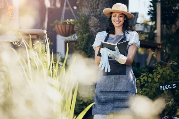You Plant You Harvest Young Female Florist Working Nursery — Stock Photo, Image