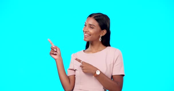 Макет Щаслива Студія Або Жінка Вказують Просування Продажів Подарунок Або — стокове відео