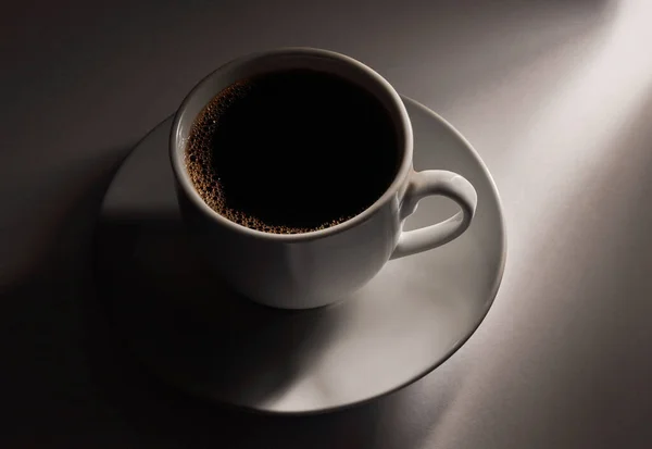 Une Tasse Expresso Pour Vous Gros Plan Une Tasse Café — Photo