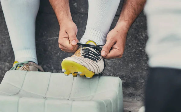 Rugby Kravat Ayakkabısı Sporcu Kardiyo Egzersizi Antrenman Için Antrenman Yapmaya — Stok fotoğraf