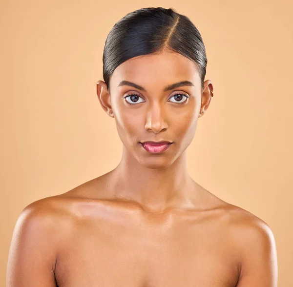 Krása Obličej Portrét Ženy Studiu Pro Péči Pleť Kosmetiku Dermatologii — Stock fotografie