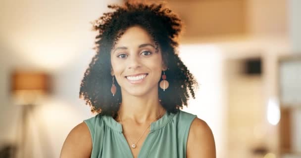 Rostro Negocio Mujer Cargo Éxito Felicidad Con Empleado Seguro Crecimiento — Vídeos de Stock