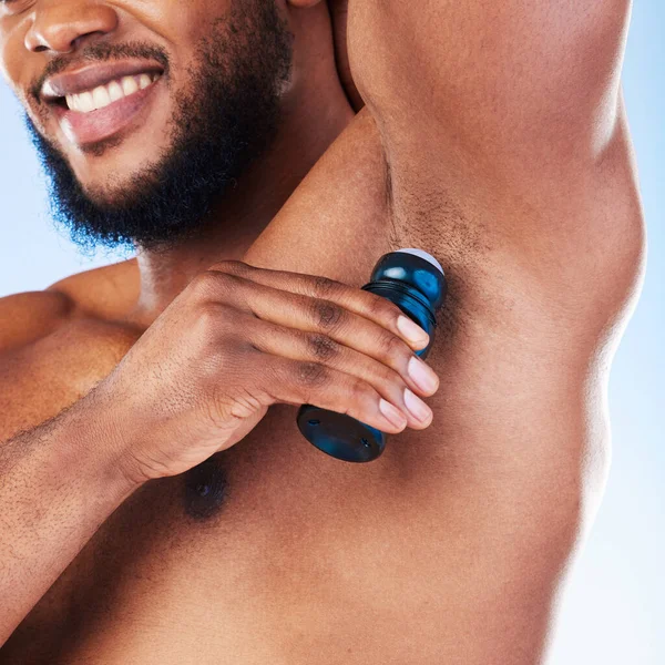 Desodorante Axila Hombre Negro Con Productos Belleza Aseo Higiene Corporal — Foto de Stock