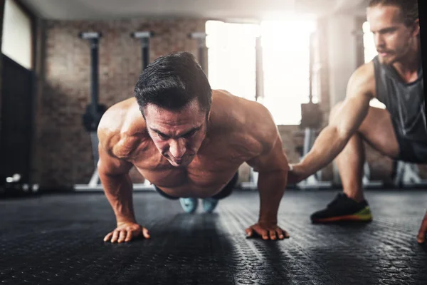 You Need Give Your All Muscular Young Man Working Out — Stock Photo, Image