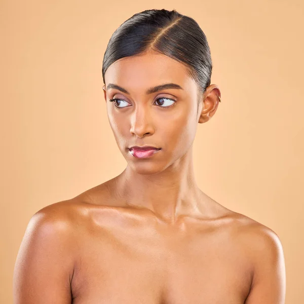 Beleza Rosto Pele Mulher Séria Estúdio Para Cuidados Com Pele — Fotografia de Stock