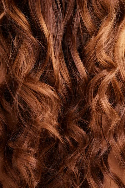Hair Balayage Beauty Closeup Haircare Keratin Treatment Shine Curly Hairstyle — Stock Photo, Image