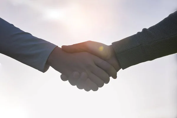 Handshake Acordo Parceria Pessoas Trabalho Equipe Livre Colaboração Para Integração — Fotografia de Stock