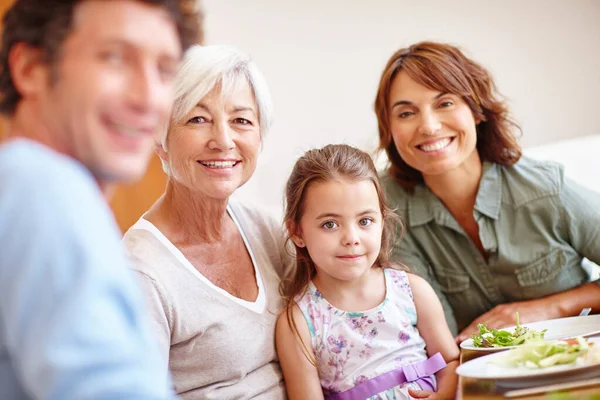 Making Time Family Important Multi Generational Family Having Meal Together — Stock Photo, Image