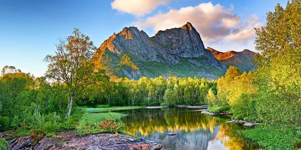 美丽的北欧 挪威Bodo市附近Nordland的景观照片 — 图库照片