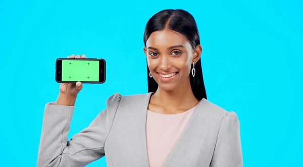 Krom Anahtar Yeşil Ekran Ürün Yeri Marka Mobil Uygulama Reklamları — Stok fotoğraf