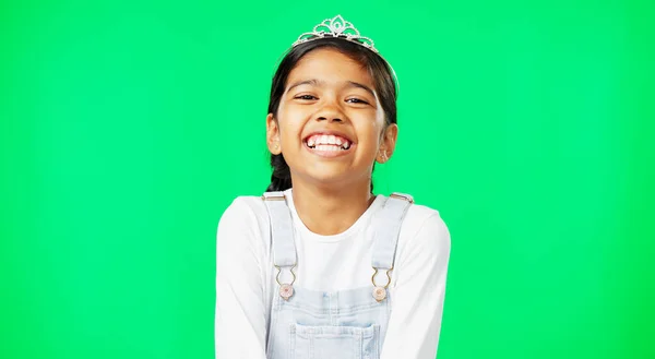 Bahagia Tertawa Dan Wajah Anak Anak Layar Hijau Studio Untuk — Stok Foto