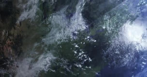 Zonnestelsel Wereld Zoom Van Aarde Ruimte Voor Satelliet Netwerk Atmosferische — Stockvideo