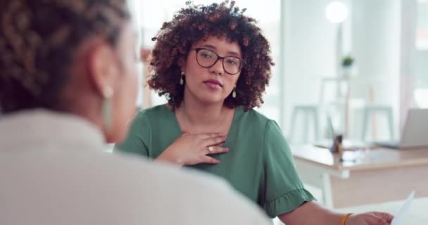 Reprendre Interviewer Femmes Affaires Fonction Pour Recrutement Embauche Ressources Humaines — Video