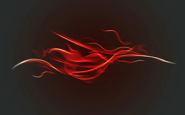 Red Color Digital Drawing Transparent Background Sketch Design Colourful Streak — Stock Photo, Image