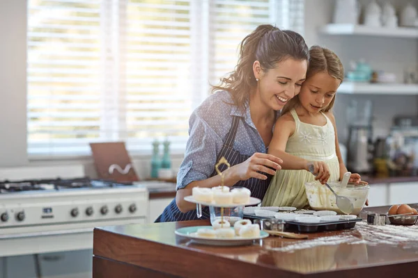 Eén Één Tijd Met Mijn Favoriete Meisje Een Moeder Haar — Stockfoto