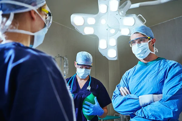 Verlies Geen Patiënten Chirurgen Een Operatiekamer — Stockfoto