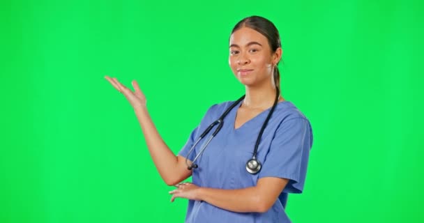 Salud Cribado Verde Colocación Productos Médico Mujer Consejos Información Sobre — Vídeo de stock