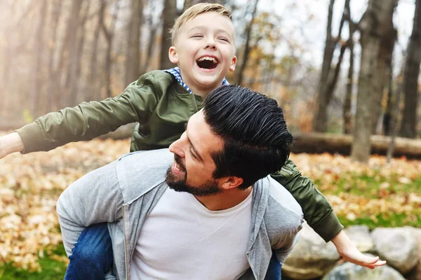 Its Always Fun Youre Young Father His Little Son Having — Stock Photo, Image