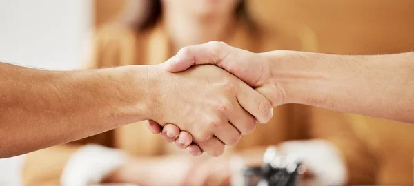 Business People Handshake Meeting B2B Partnership Collaborazione Squadra Ufficio Dipendenti — Foto Stock