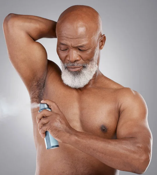 Üst Düzey Siyah Adam Deodorant Hijyen Tımar Parfüm Için Koltuk — Stok fotoğraf
