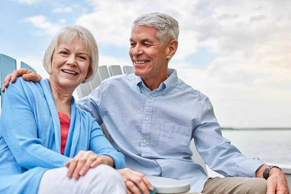 Qualitätszeit Einer Priorität Unserem Ruhestand Machen Porträt Eines Liebevollen Seniorenpaares — Stockfoto