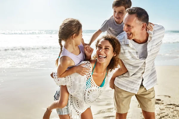 Wird Der Beste Sommerurlaub Aller Zeiten Eine Familie Die Ein — Stockfoto