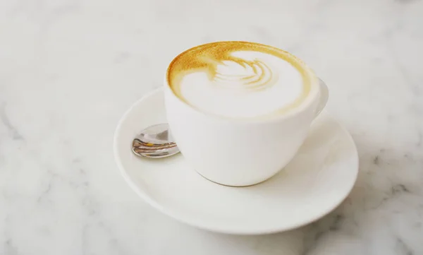 Egy Finom Csésze Kávé Kifejezetten Neked Készítve Közelkép Egy Csésze — Stock Fotó