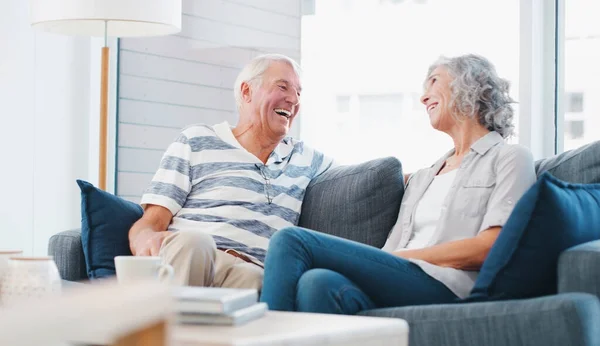 Hadden Geen Beter Pensioen Kunnen Plannen Een Senior Koppel Ontspannen — Stockfoto