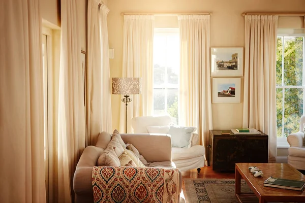 Bir Evi Yuva Yapan Budur Bir Içinde Oturma Odası — Stok fotoğraf