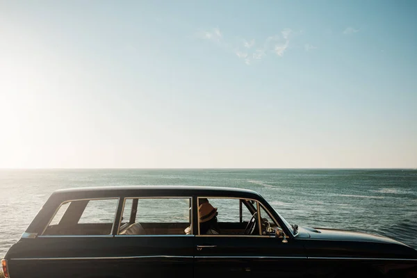 Nada Diz Verão Como Uma Viagem Carro Sozinho Costa Uma — Fotografia de Stock