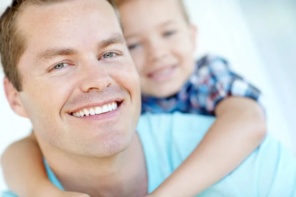 Spending Day Daddy Cropped Portrait Young Father His Son His — Stock Photo, Image