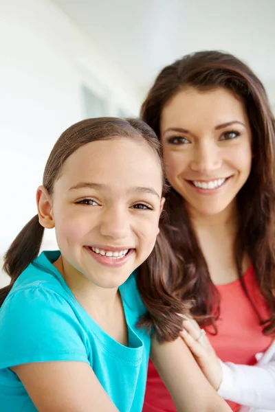 Daughter Just Little Girl Who Grows Your Best Friend Portrait — Stock Photo, Image