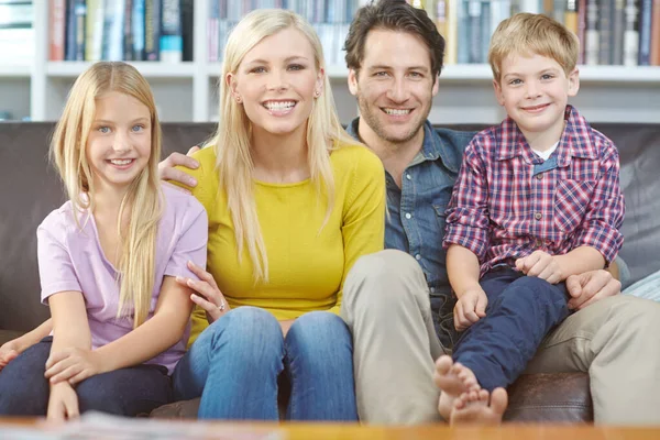 Ein Glücklicher Gesunder Lebensstil Porträt Einer Glücklichen Familie Die Zeit — Stockfoto