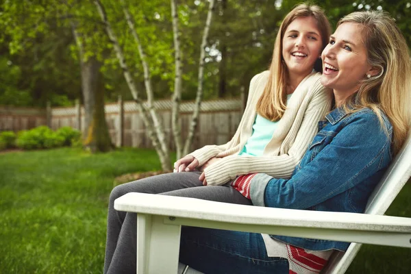Have Great Mom Love Her Happy Mother Daughter Spending Time — Stock Photo, Image