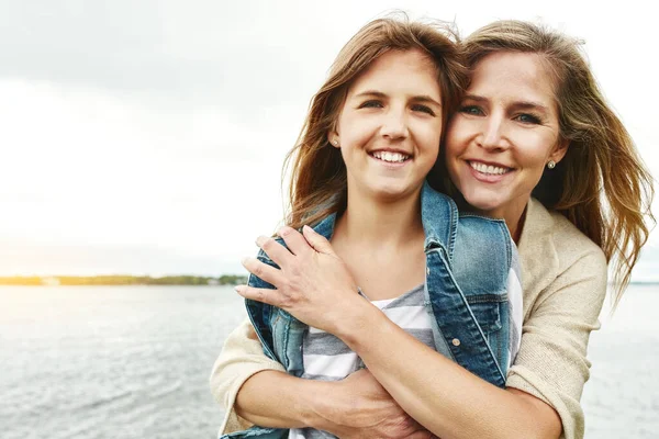 Well Always Each Others Best Friend Portrait Mother Her Daughter — Stock Photo, Image