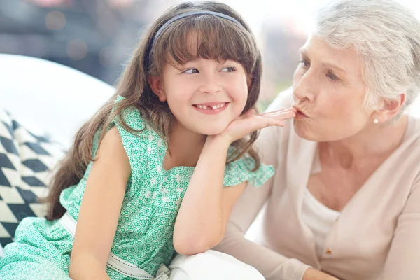 Que Precisa Uma Fada Madrinha Quando Avós Uma Avó Amorosa — Fotografia de Stock