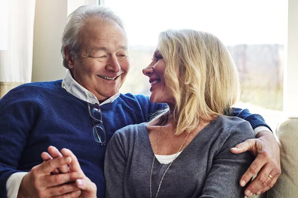 Knew Youre One First Time Saw You Affectionate Senior Married — Stock Photo, Image